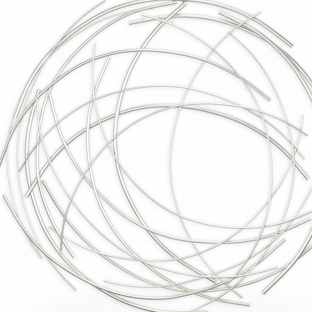26" X 26" Silver Metal Circle