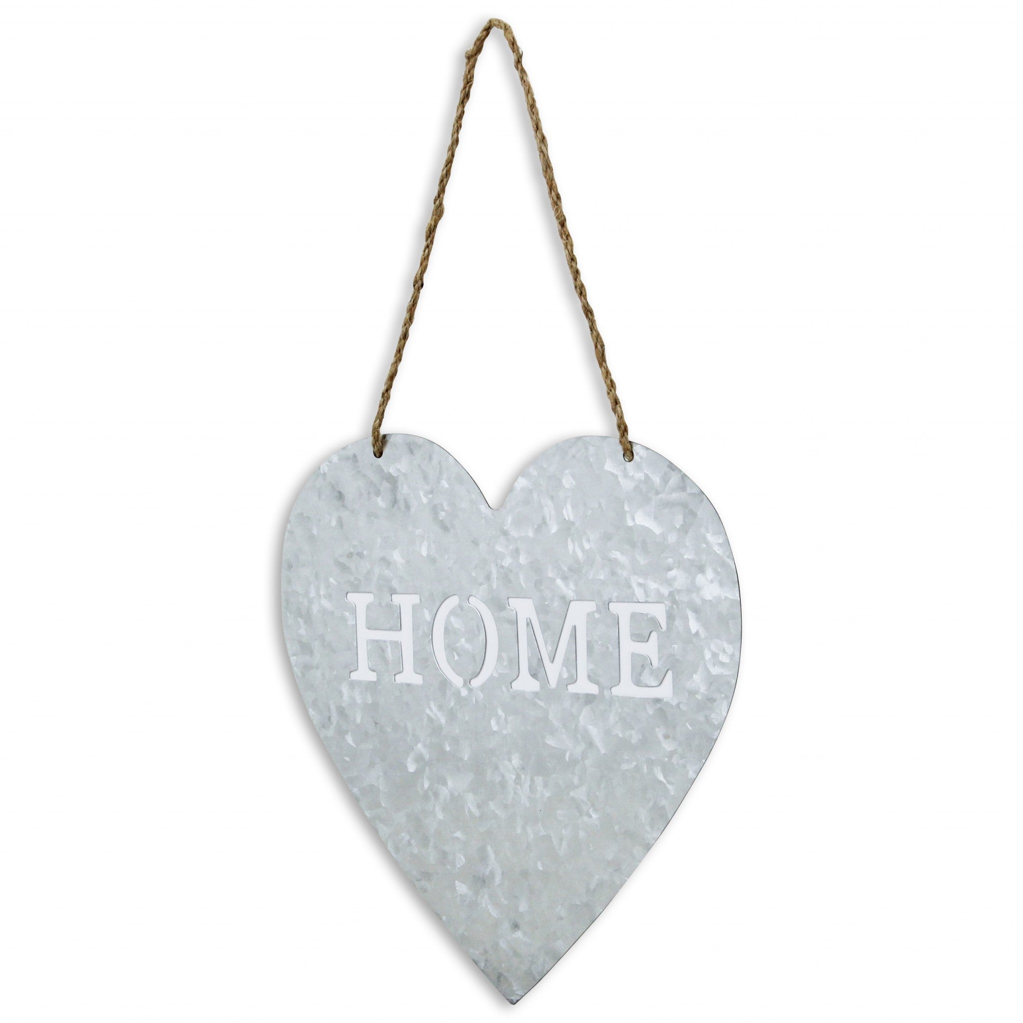 Home Gray Galvanized Cut Out Metal Wall Decor