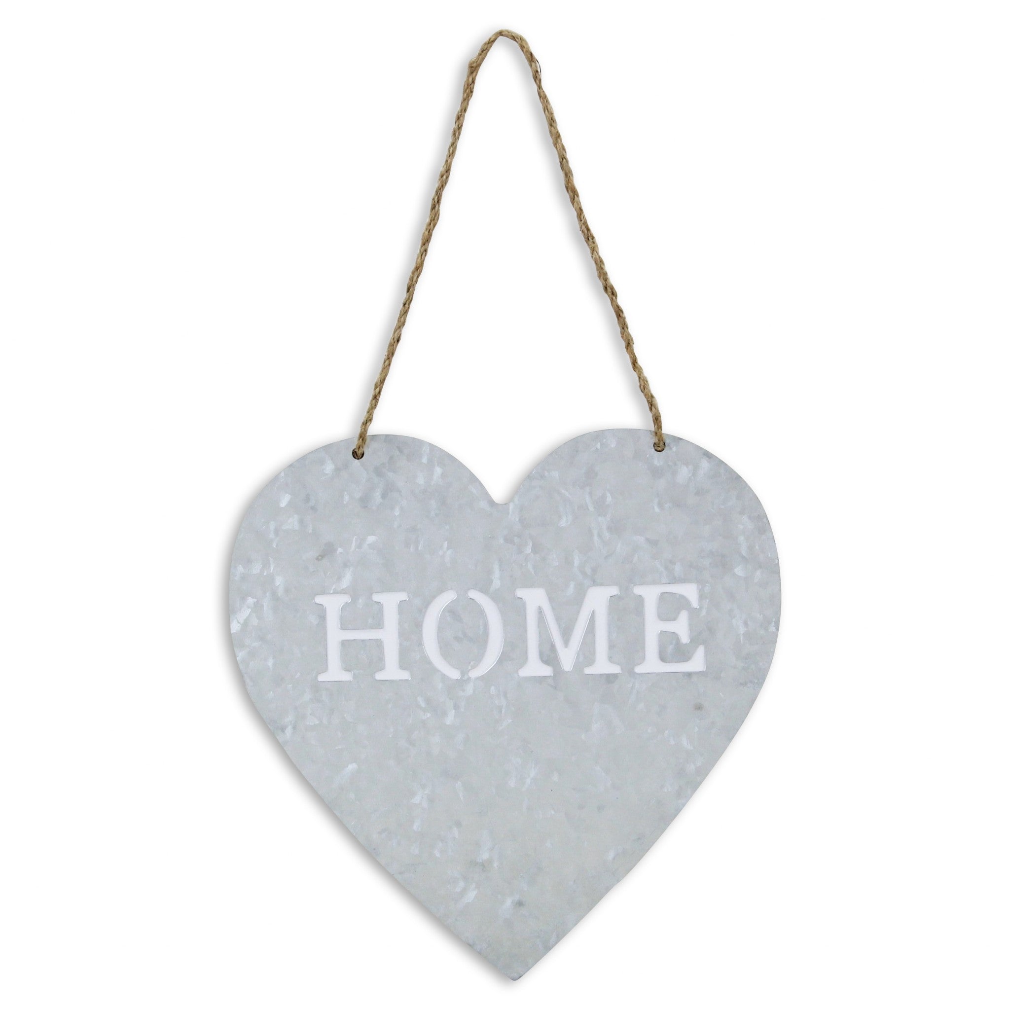 Home Gray Galvanized Cut Out Metal Wall Decor