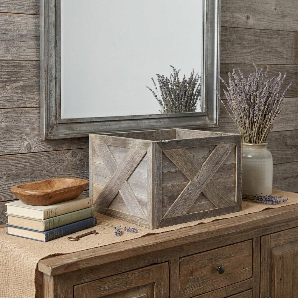 23" Thick Weathered Gray Christmas Tree Collar
