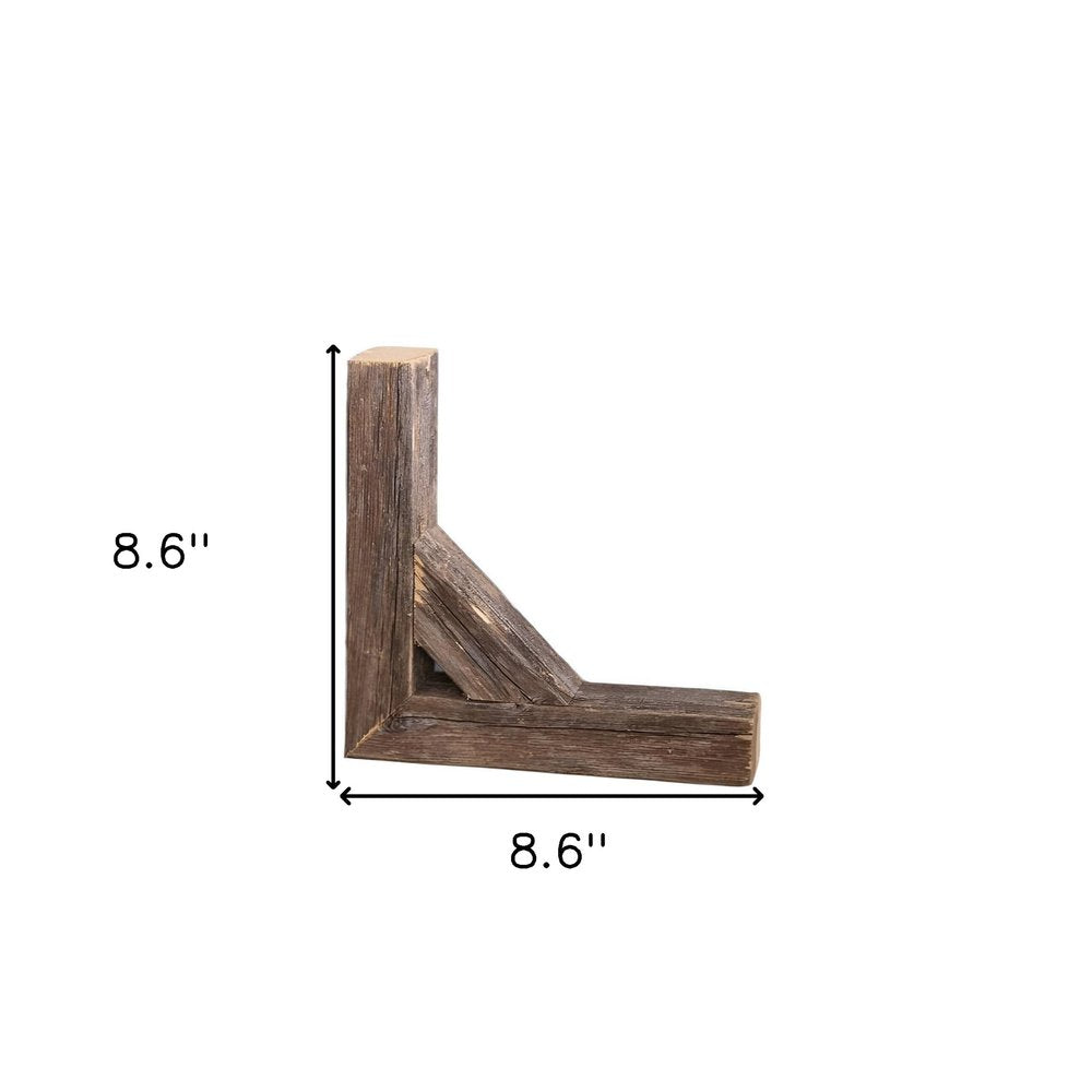 Set Of Two Natural Weathered Gray Corbels