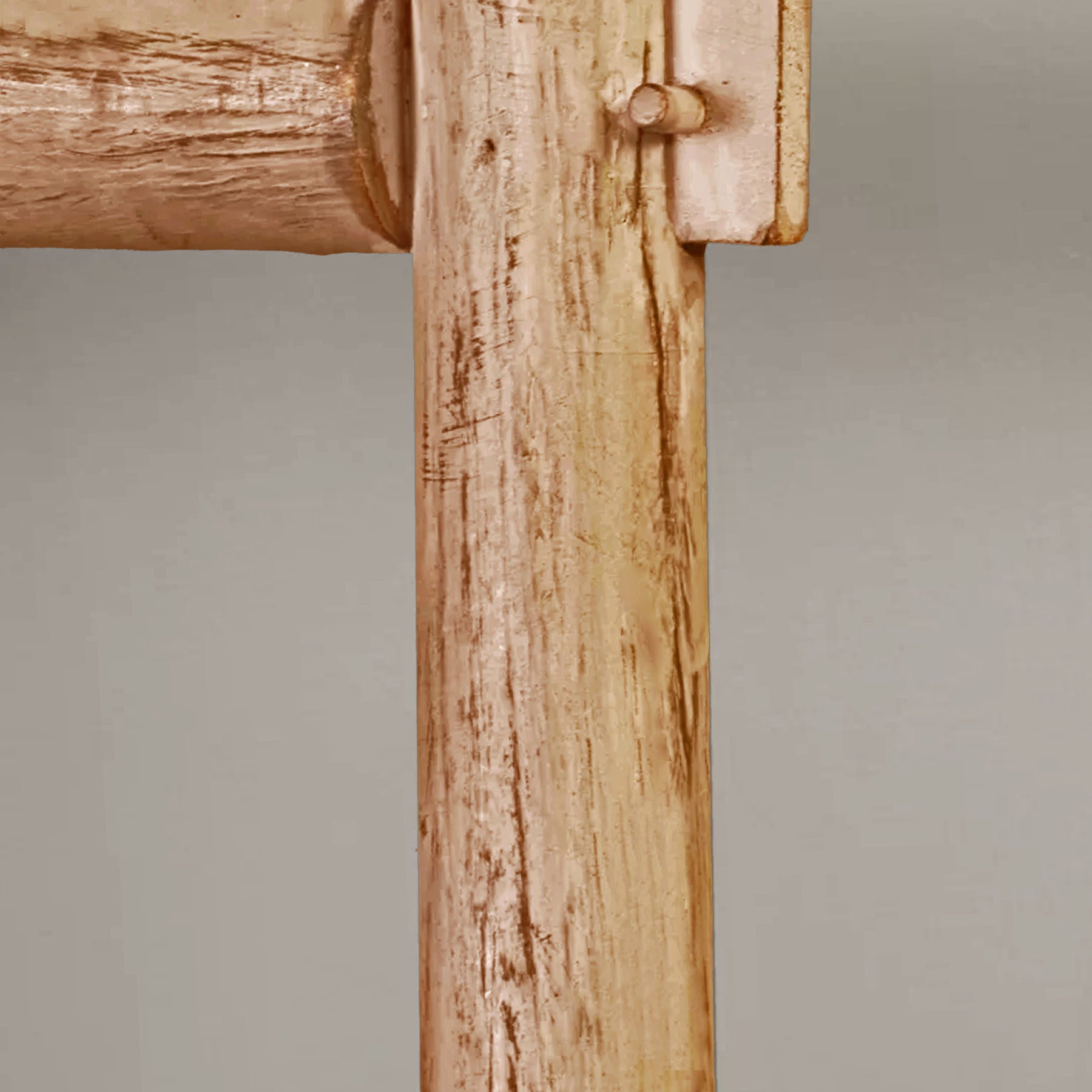 72" X 18" Brown Wood Hanging Dimensional Sculpture