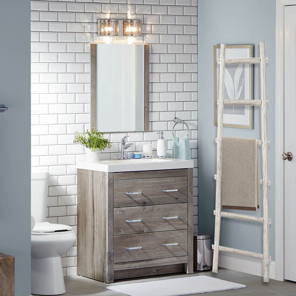 72" X 18" Brown Wood