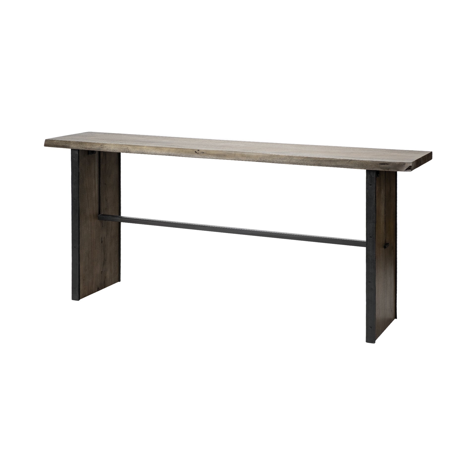 70" Brown Solid Wood Solid Console Table
