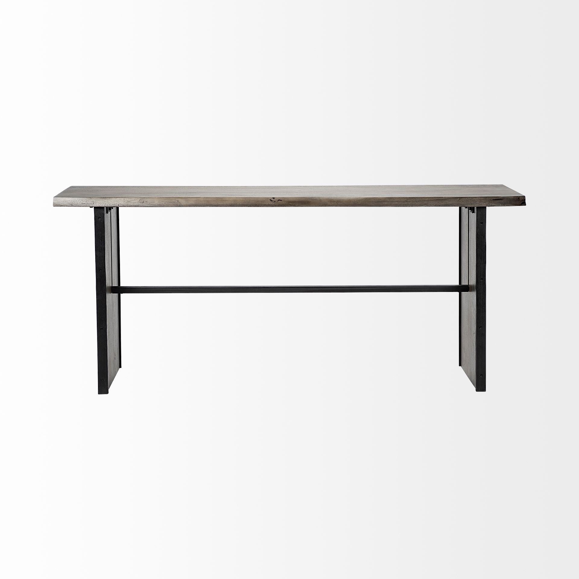 70" Brown Solid Wood Solid Console Table
