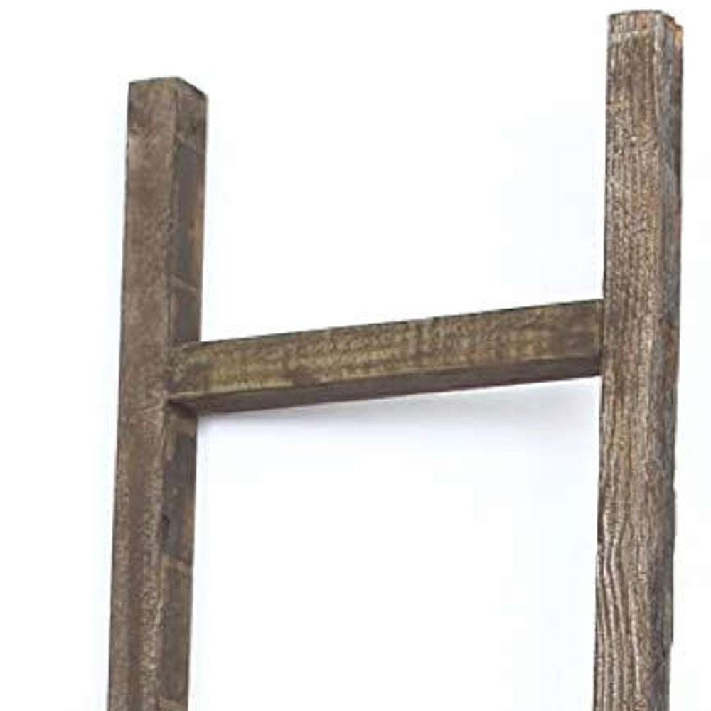 73" X 15" Espresso Wood Hanging Dimensional Sculpture