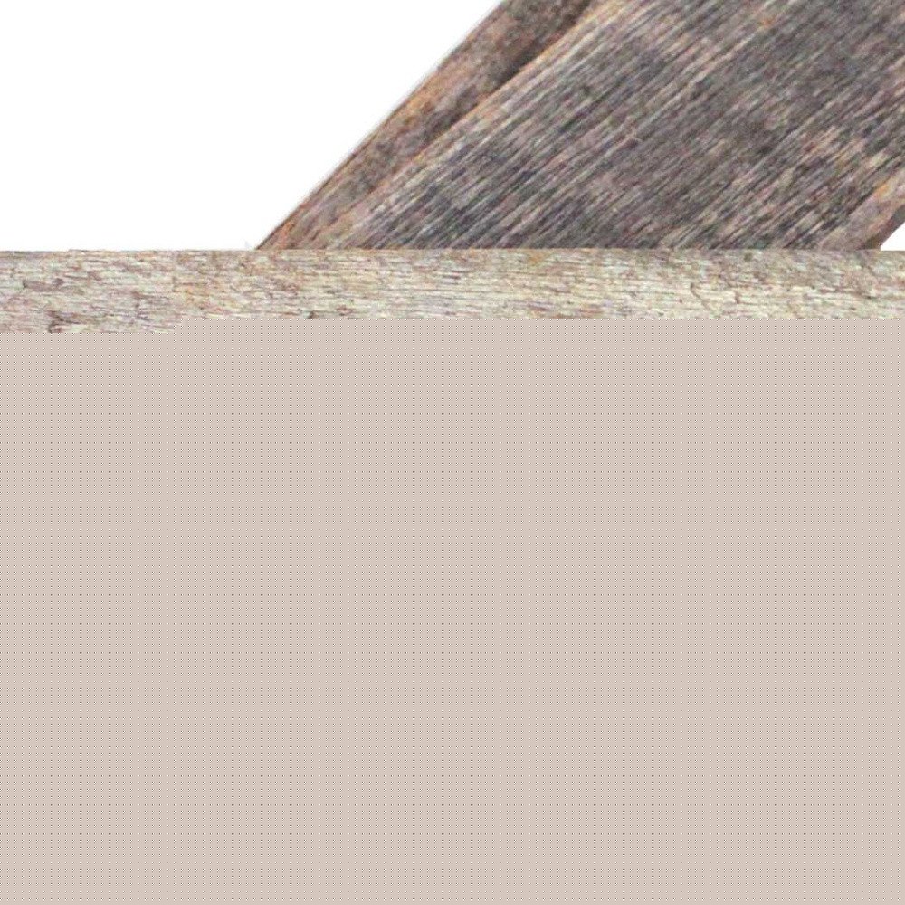 Set of Six 4" X 48" Gray and Brown Wood Plank Wall Decor