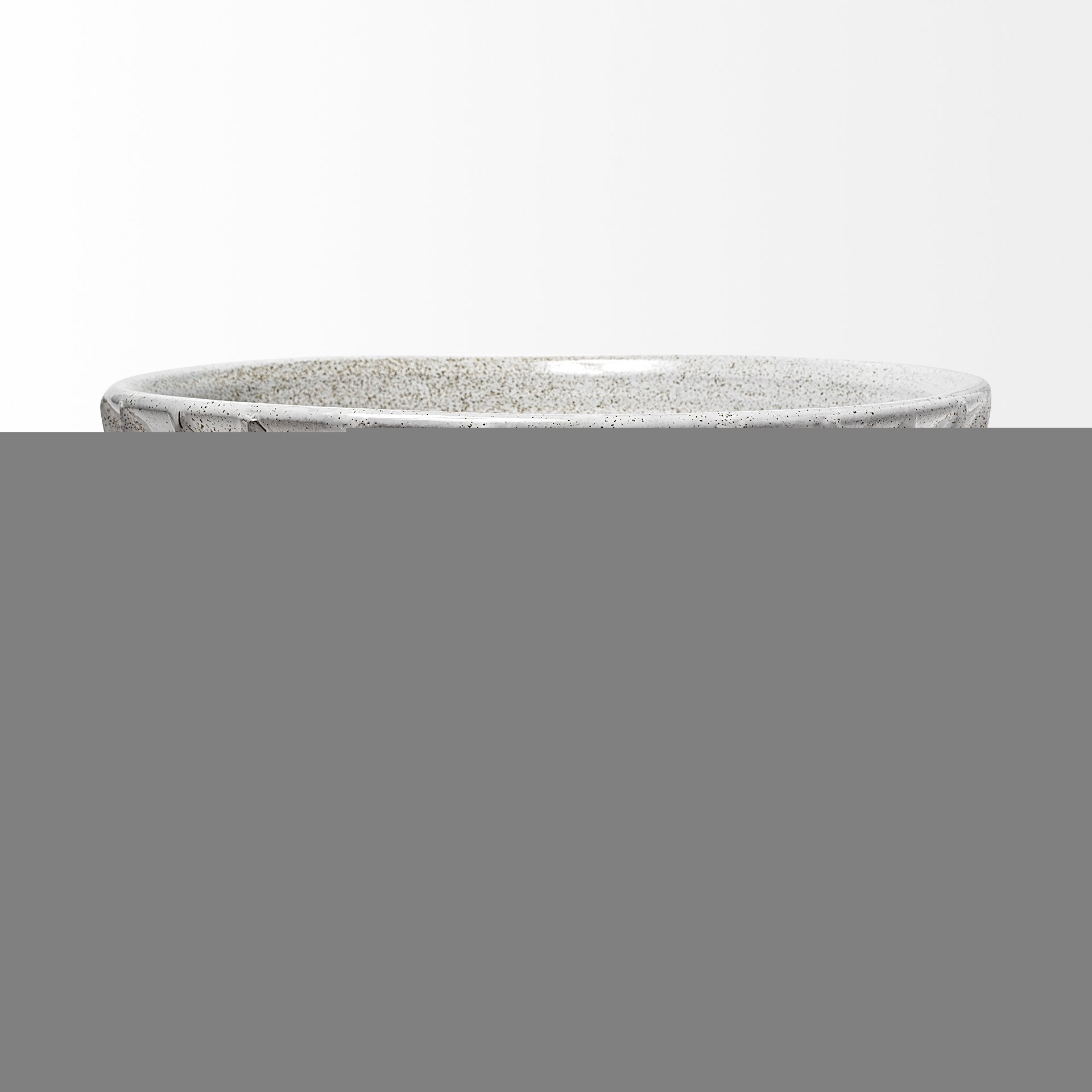 16" White Ceramic Round