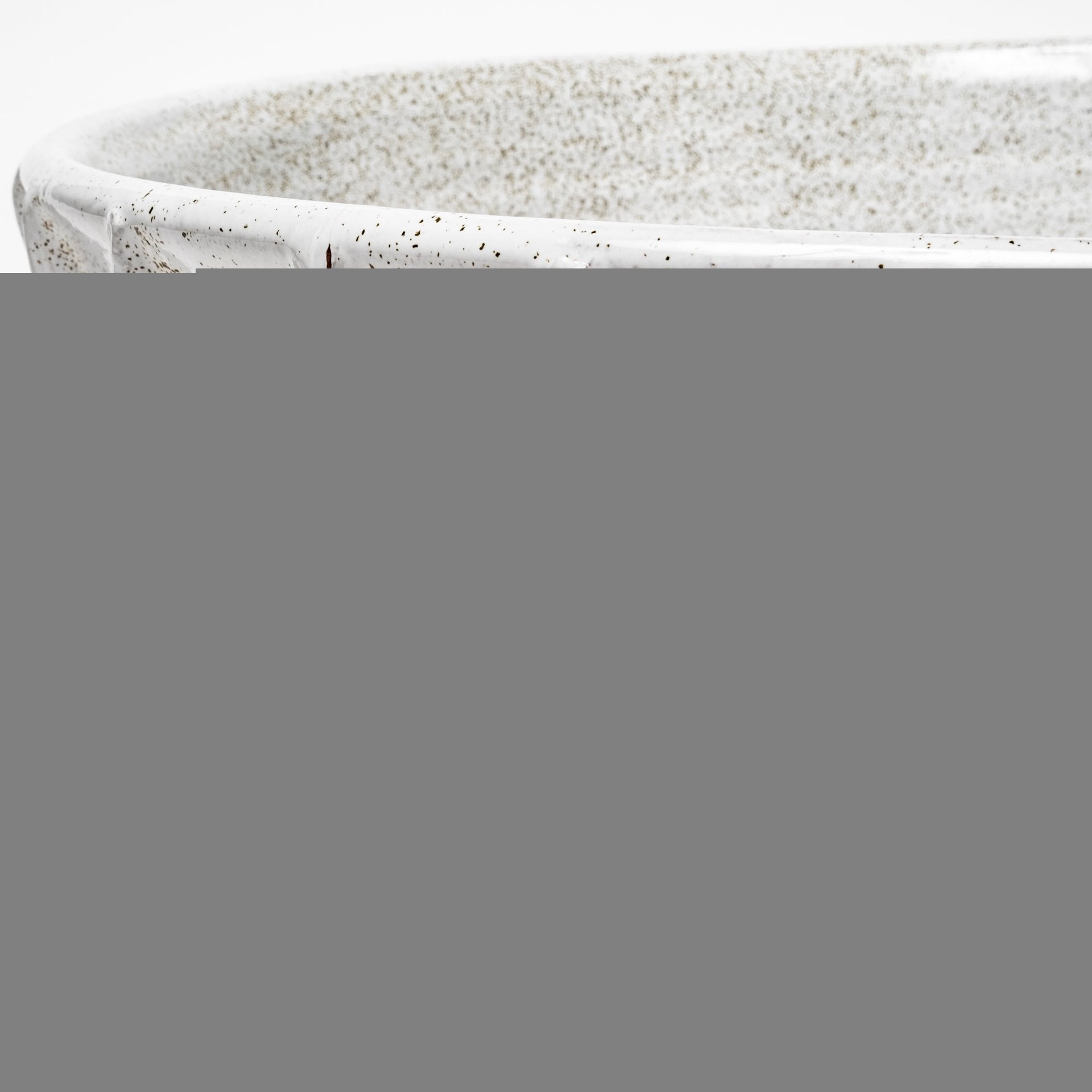 16" White Ceramic Round