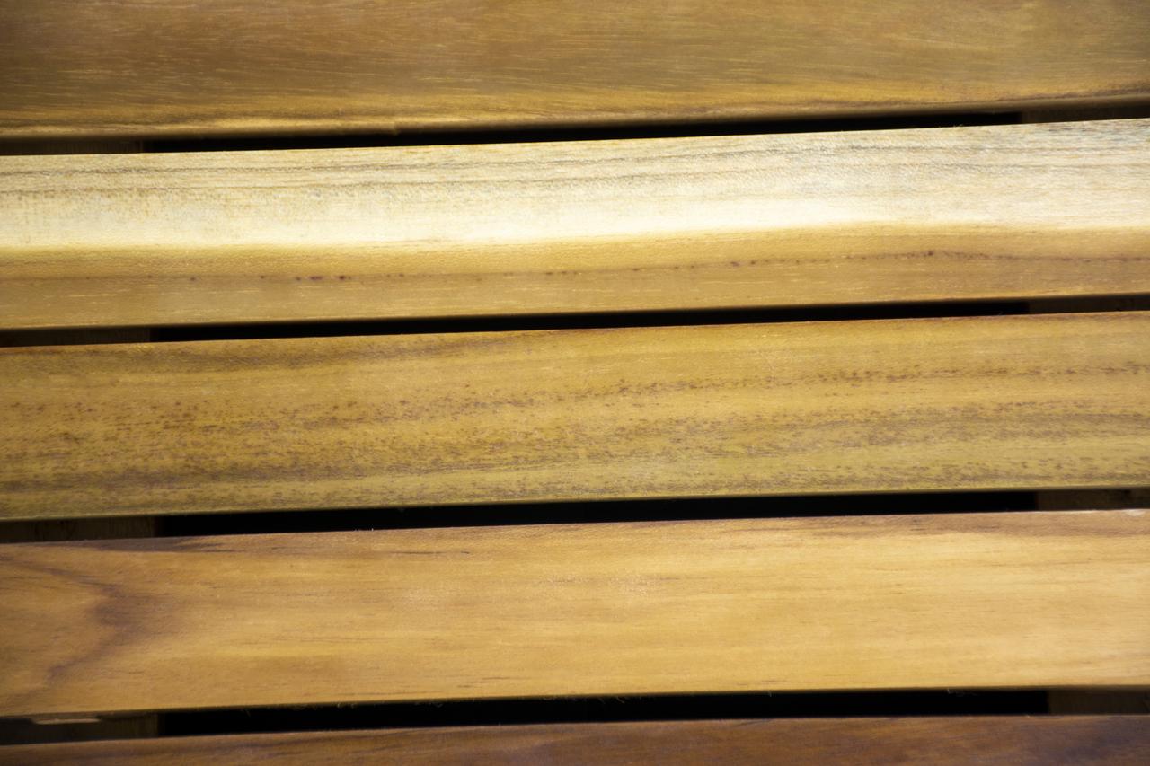 40" Brown Teak Slat Non Slip Bath Mat