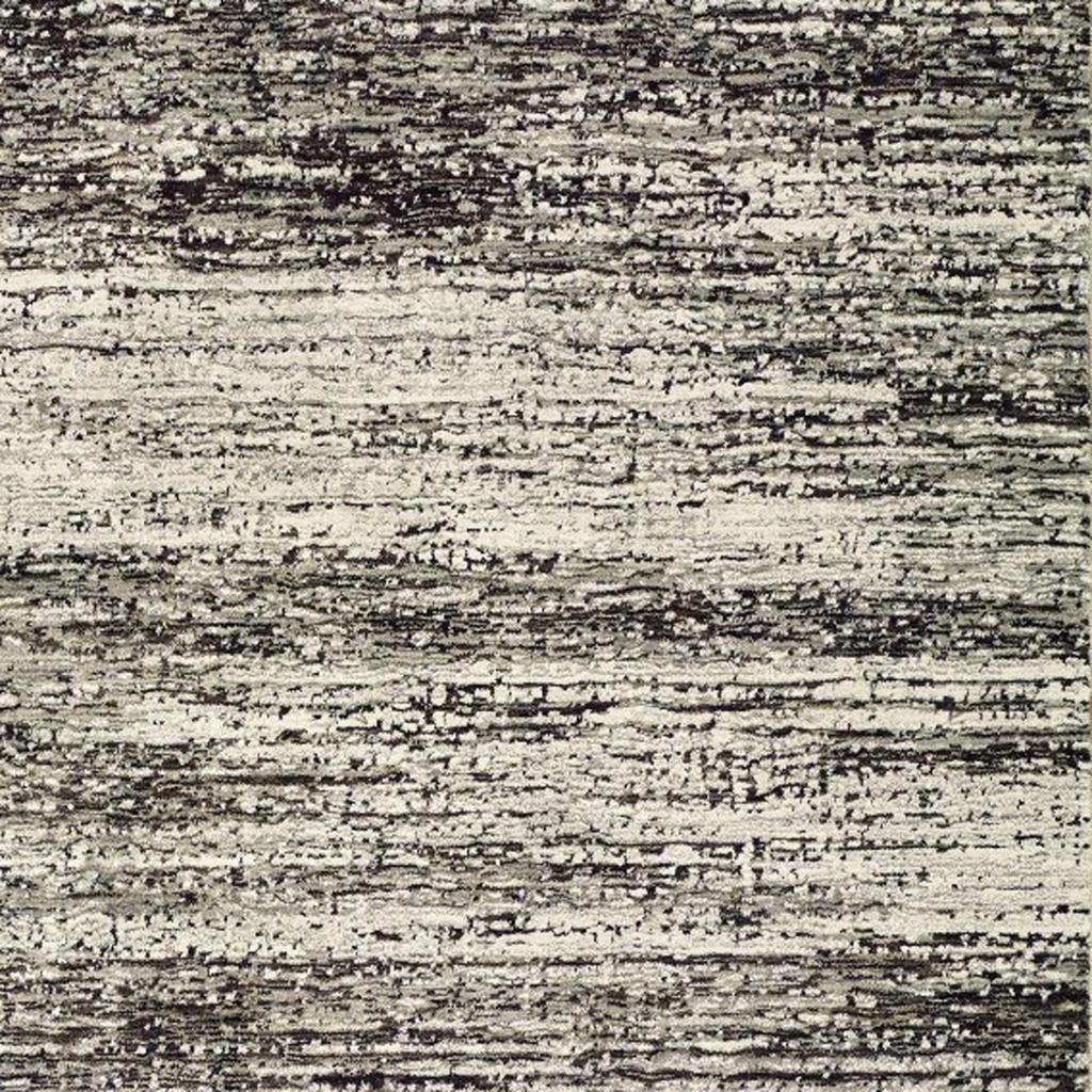 3' X 5' Ash And Slate Abstract Area Rug