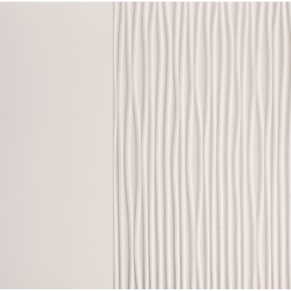 27" White Wood Two Drawer Nightstand