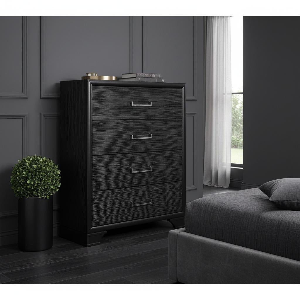 Grey Chest With 6 Drawers
