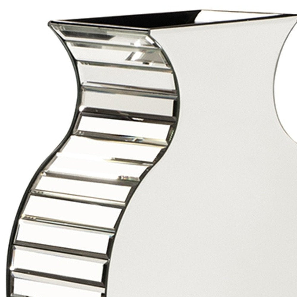 28" Clear Crystal Glass Table Vase
