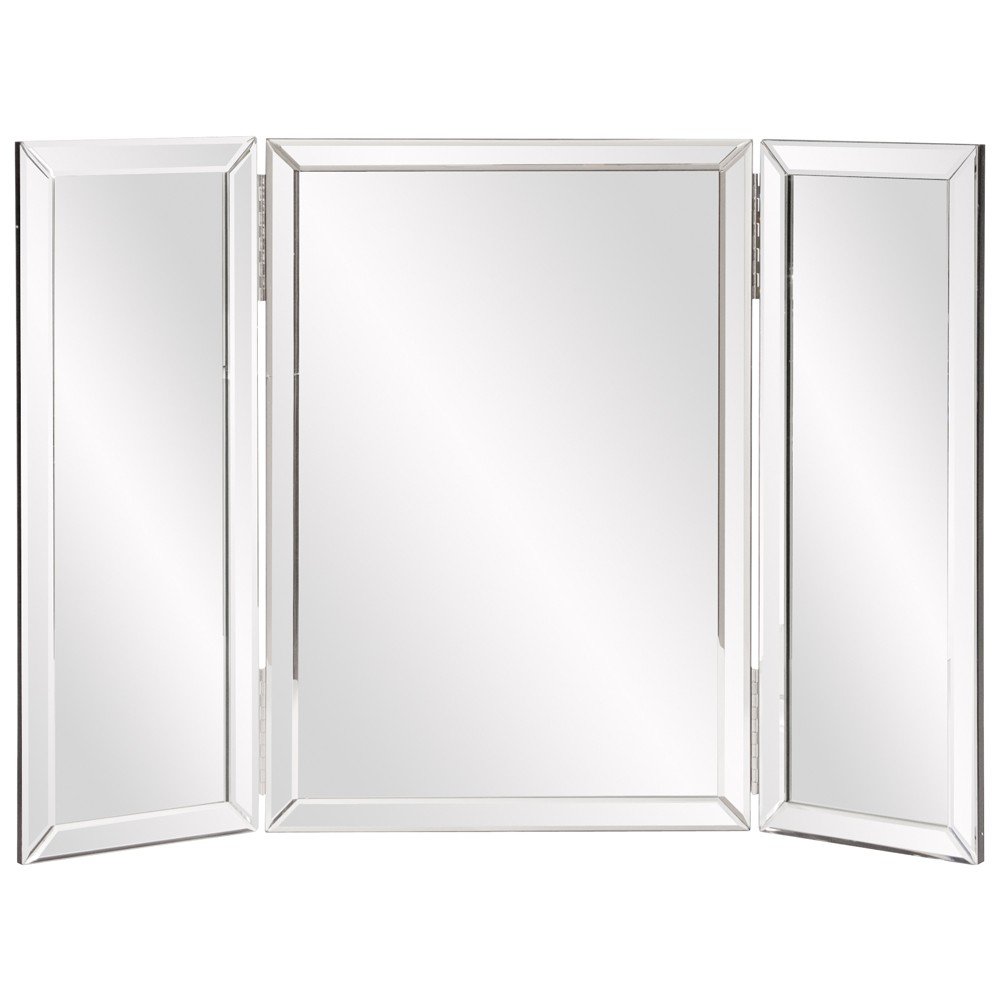 21" Gray Freestanding Framed Makeup Shaving Tabletop Mirror