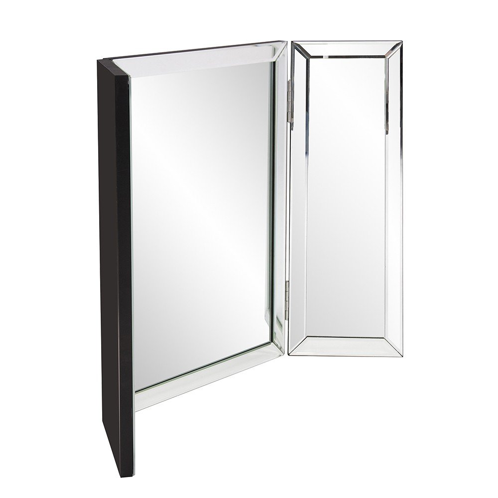 21" Gray Freestanding Framed Makeup Shaving Tabletop Mirror