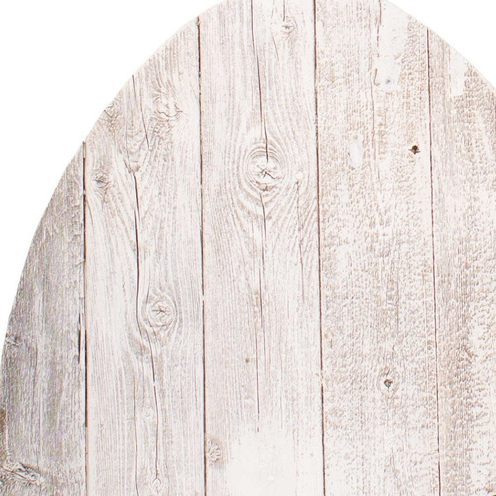 12" X 9" White Easter Solid Wood Hanging Dimensional Sculpture