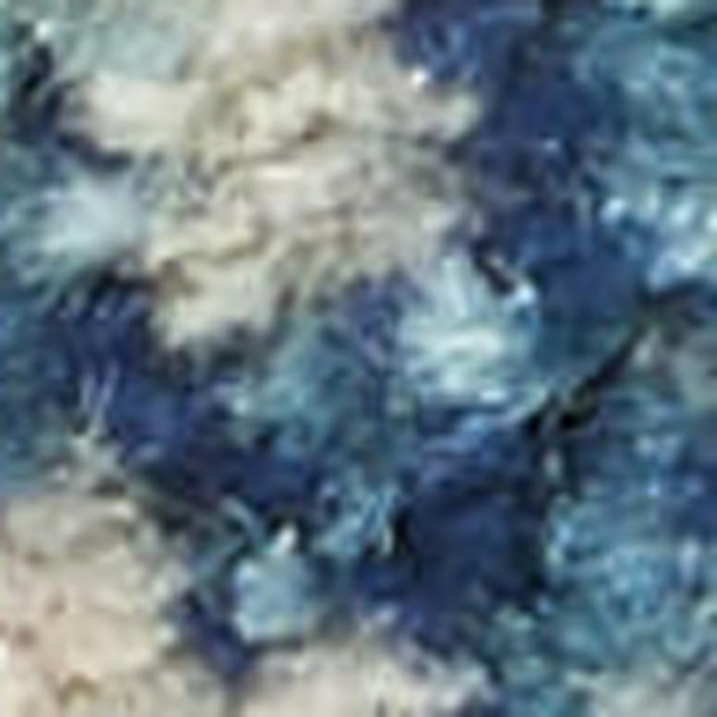 8' X 10' Blue And Ivory Southwestern Distressed Area Rug