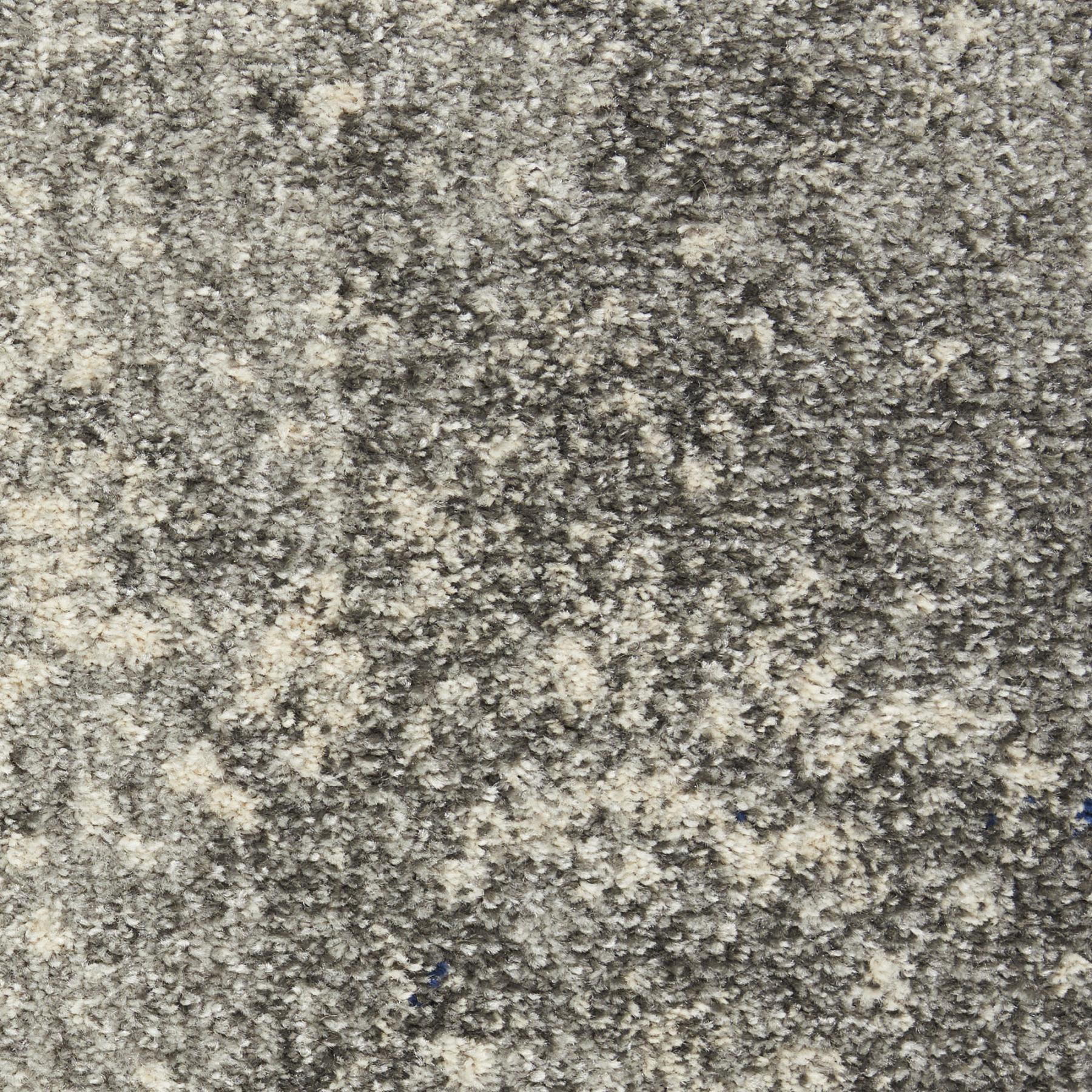 8' X 10' Gray And Ivory Abstract Area Rug