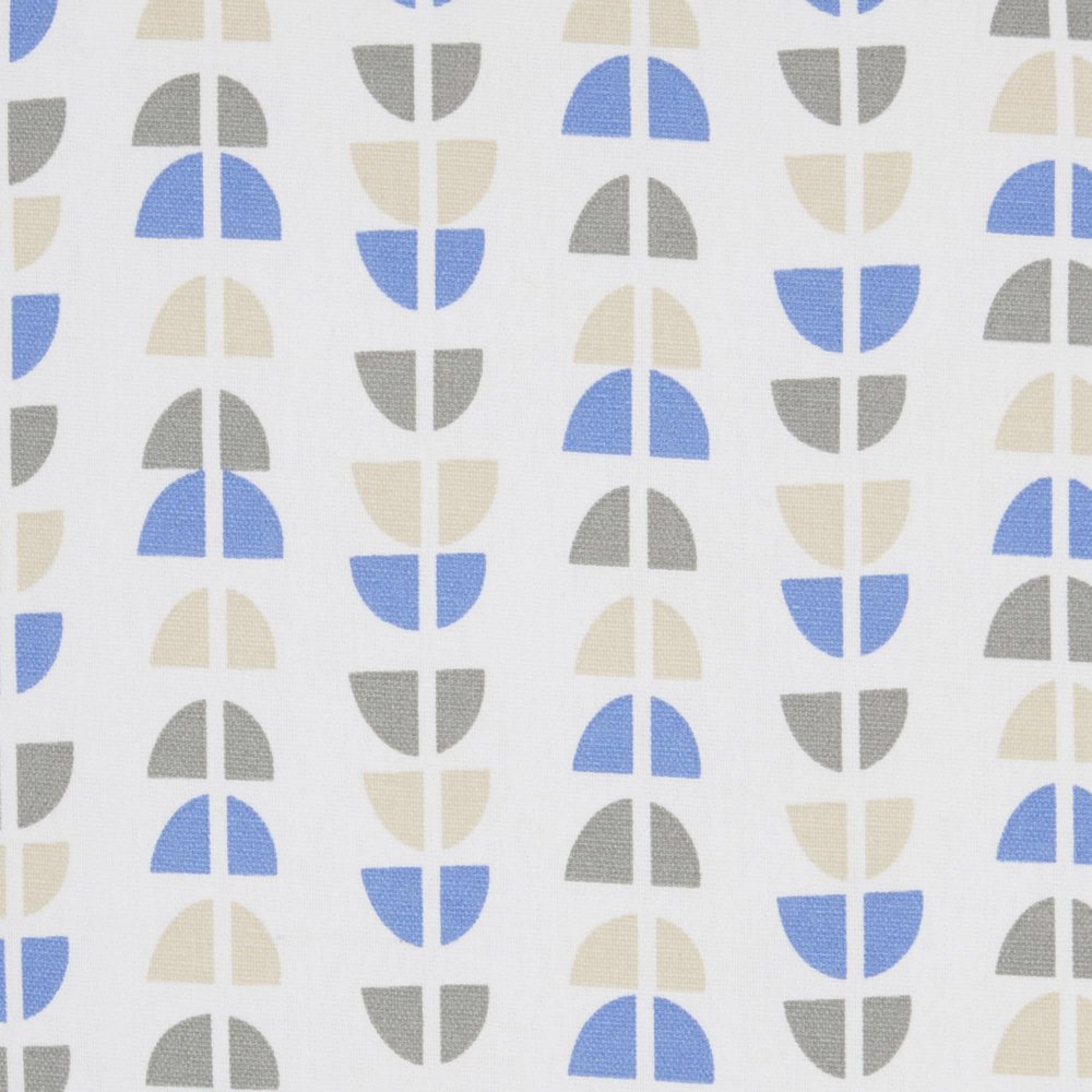 Blue And Taupe Geo Lines Throw Pillow