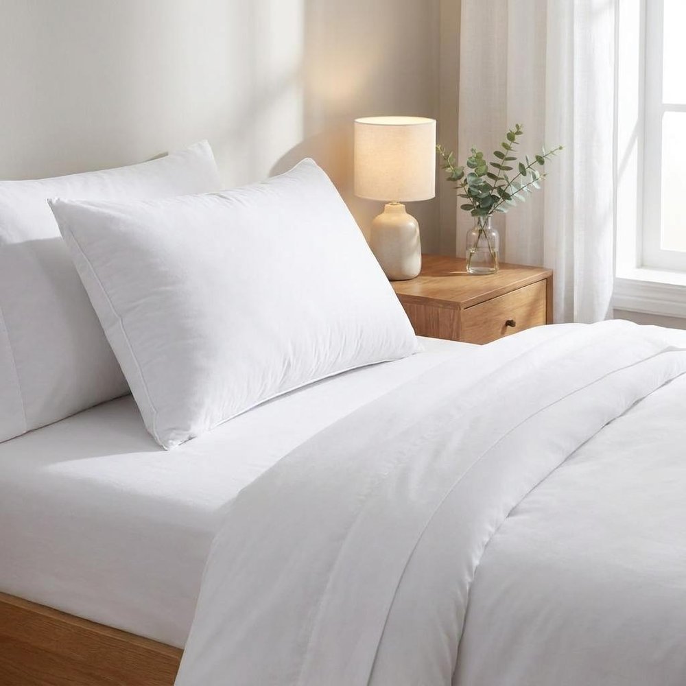 Premium Lux Siberian Down Queen Size Medium Pillow