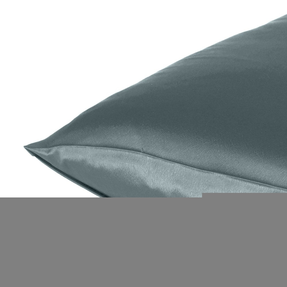 Two Piece Gray Satin