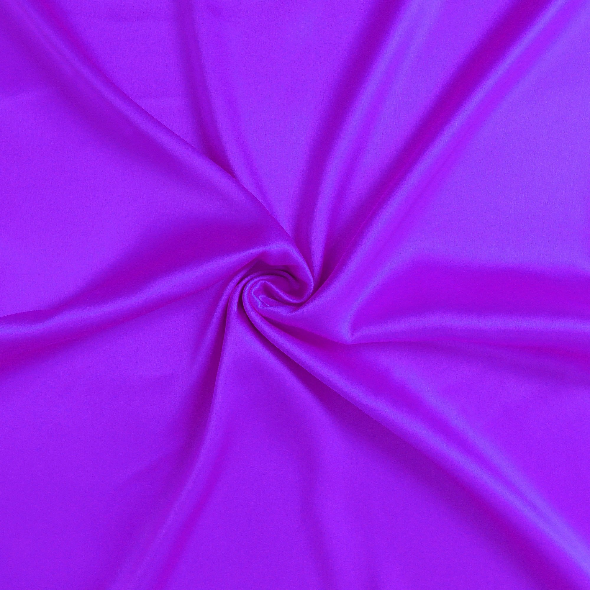 Set of Two Bright Purple Dreamy Silky Satin Queen Pillowcases