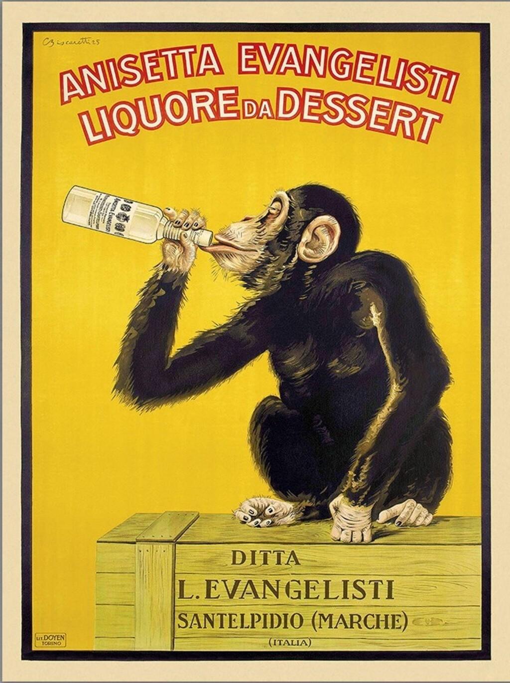 18" x 24" Anisetta Evangelisti Italian Liquor Unframed Print Wall Art
