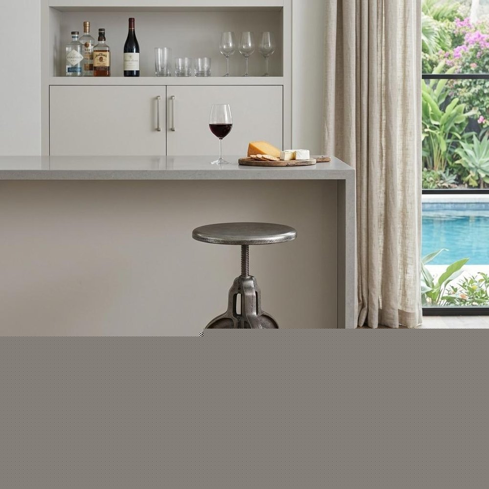 Iron Backless Swivel Bar Chair