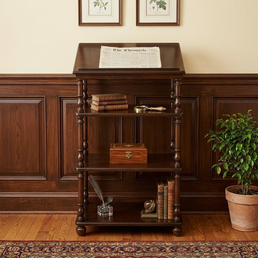 24" Dark Brown Standing Desk