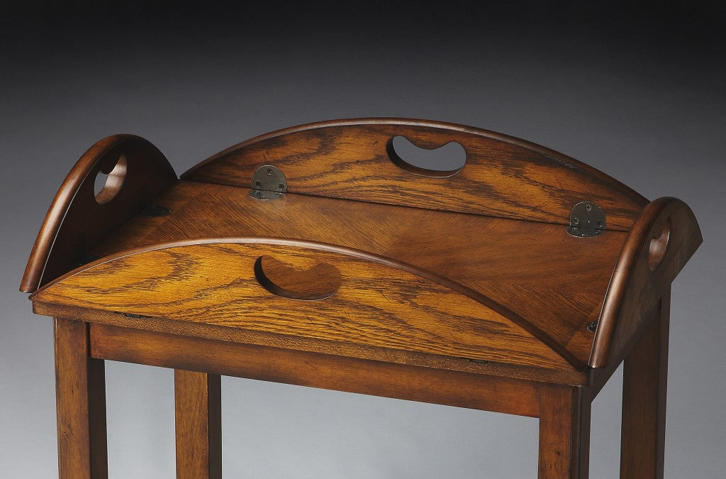 30" Brown Wood Oval Coffee Table