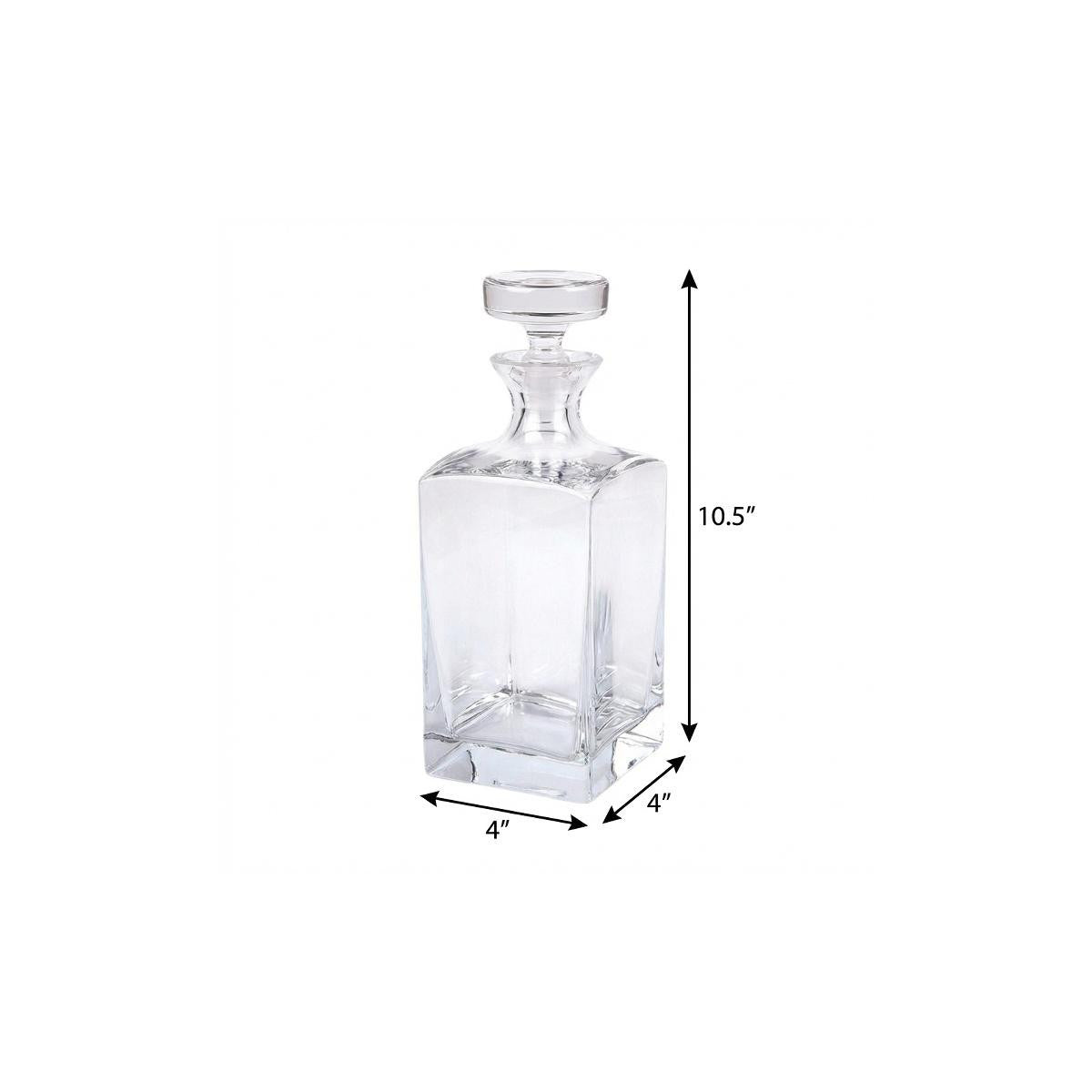 European Mouth Blown Lead Free Crystal Liquor Decanter