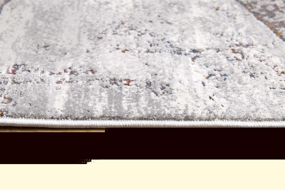 4' X 6' Gray And Brown Abstract Scraped Area Rug