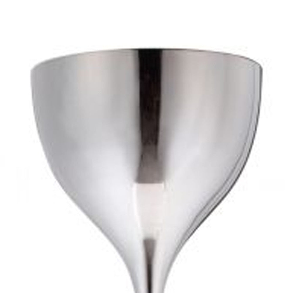 67" Steel Floor Lamp With Silver Steel Bell Shade