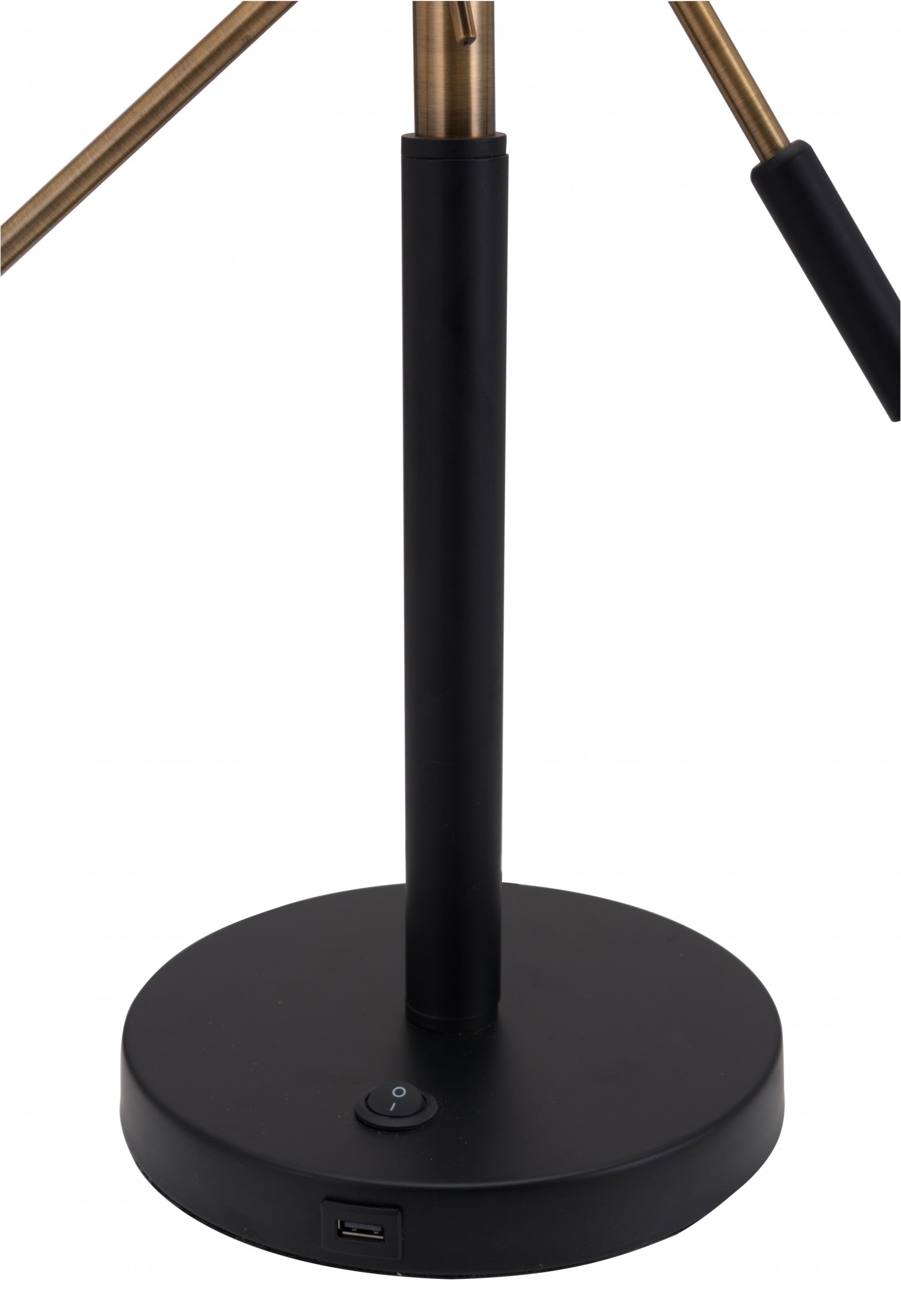 28" Black and Gold Adjustable Table or Desk Lamp