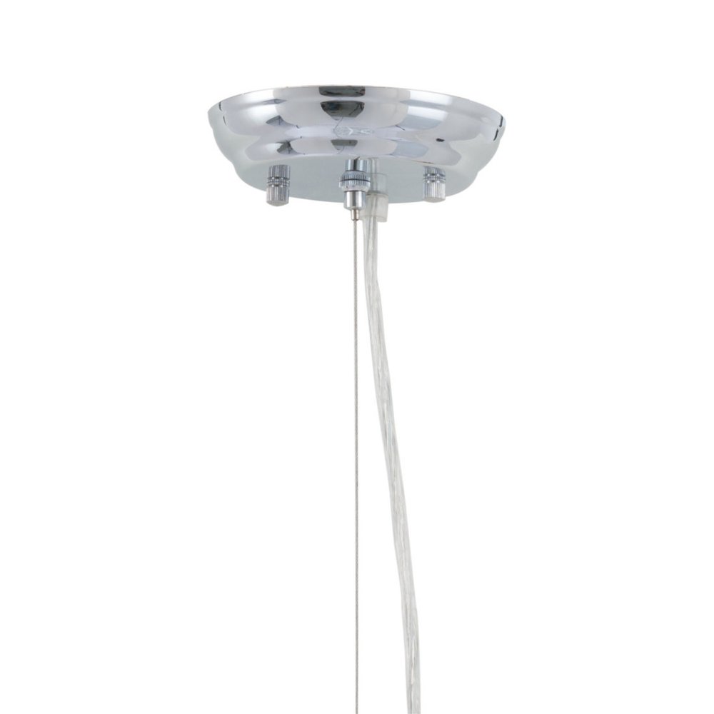 Silver Lantern Metal Chandelier With Silver Shades