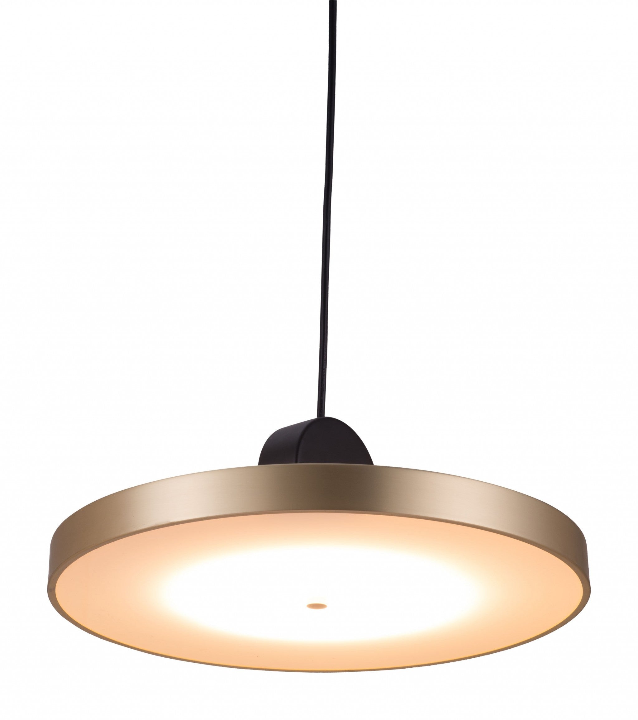 Gold Shaded Metal LED Dimmable Ceiling Light