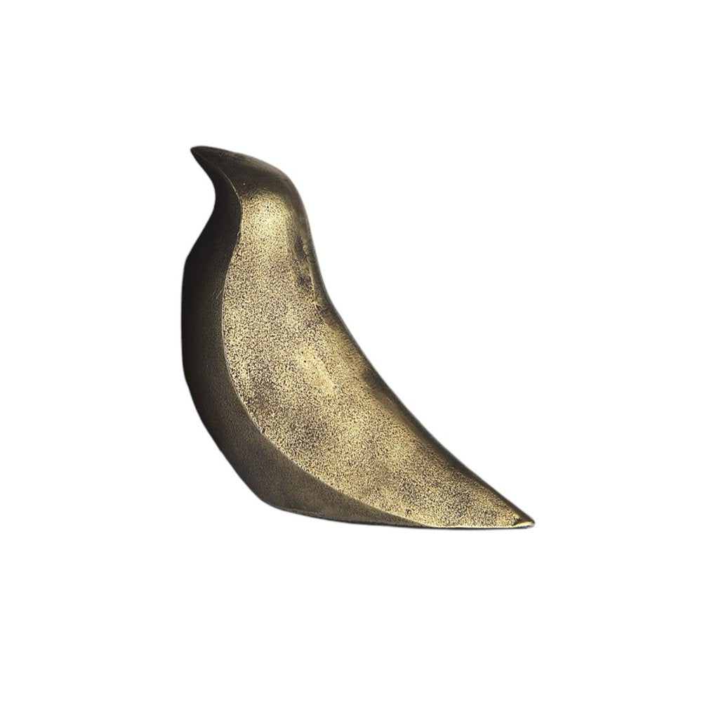 Set of Two 3" Gold Metal Bird Decorative Bookends