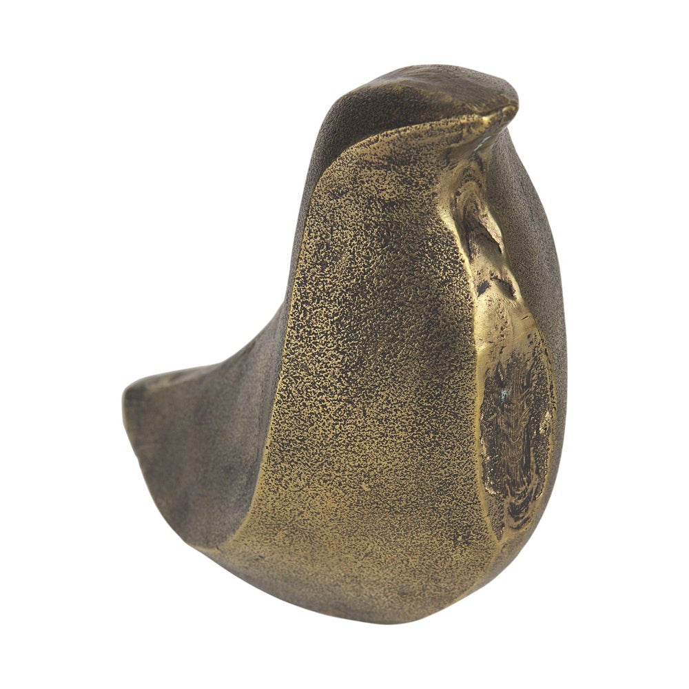 Set of Two 3" Gold Metal Bird Decorative Bookends