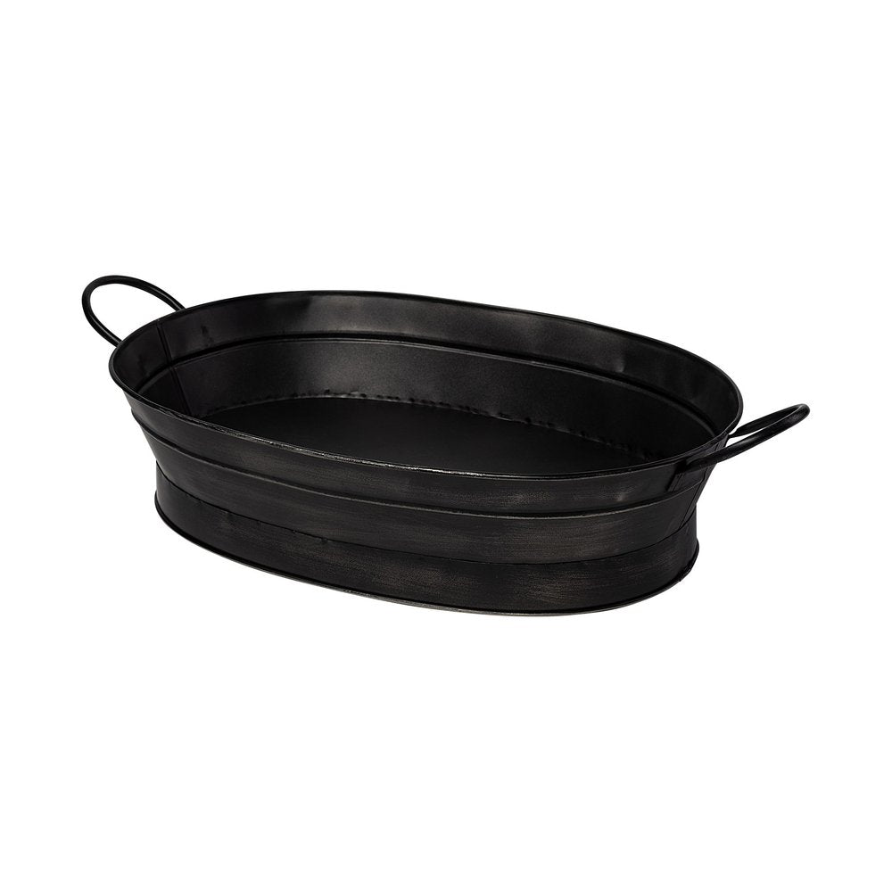 14" Black Metal Basket