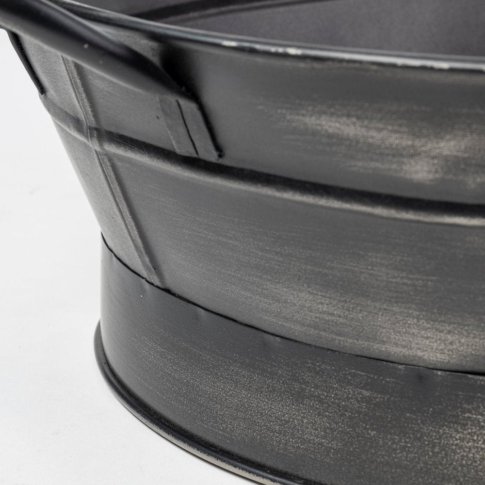 14" Black Metal Basket