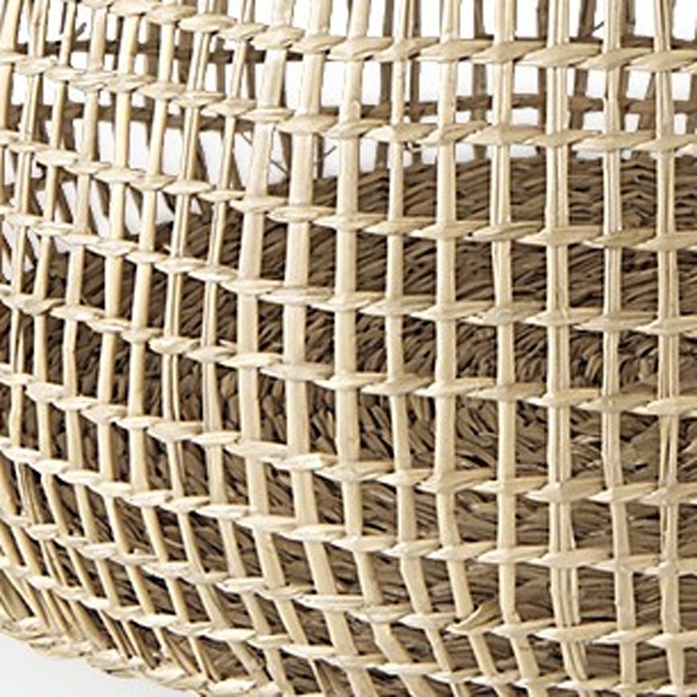 Set of Two Brown Wicker Basket