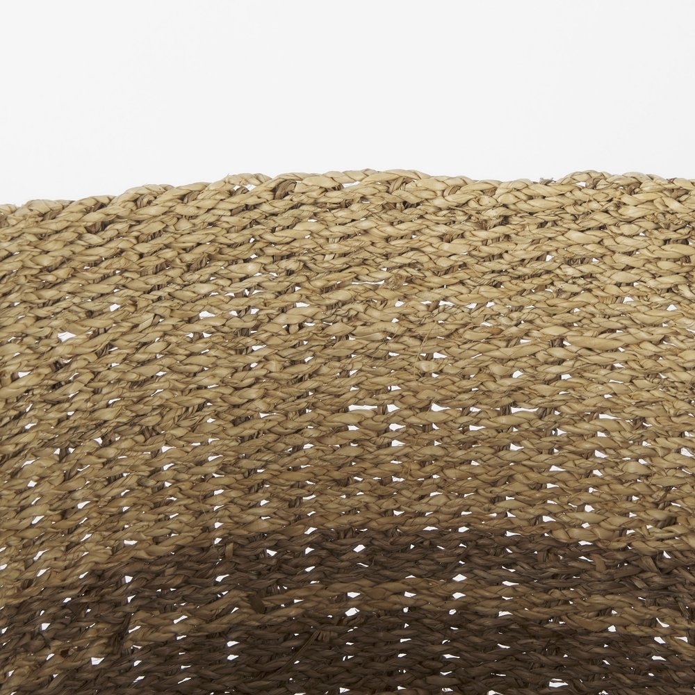 Set of Two Brown Wicker Basket