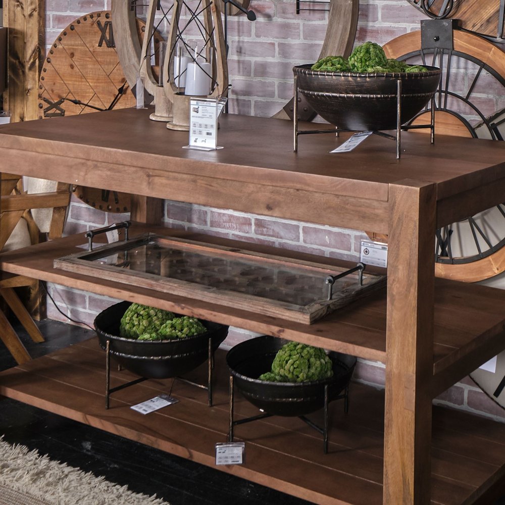 Set of Two Black Metal Decorative Bowl