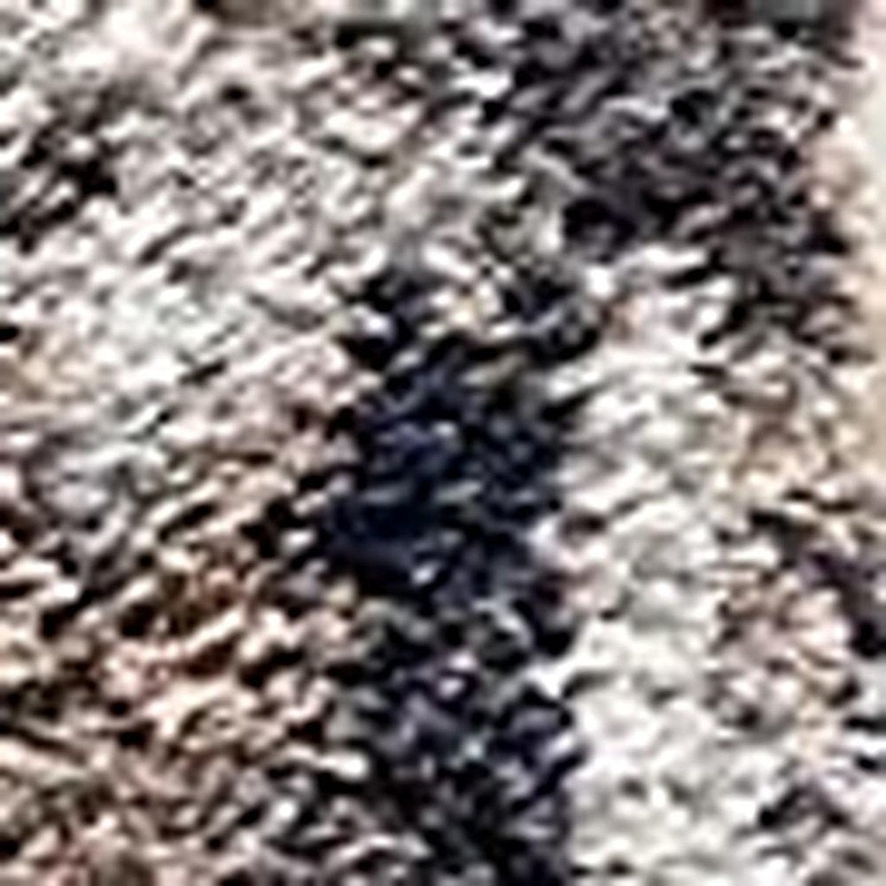 4' X 6' Ivory And Navy Retro Modern Area Rug