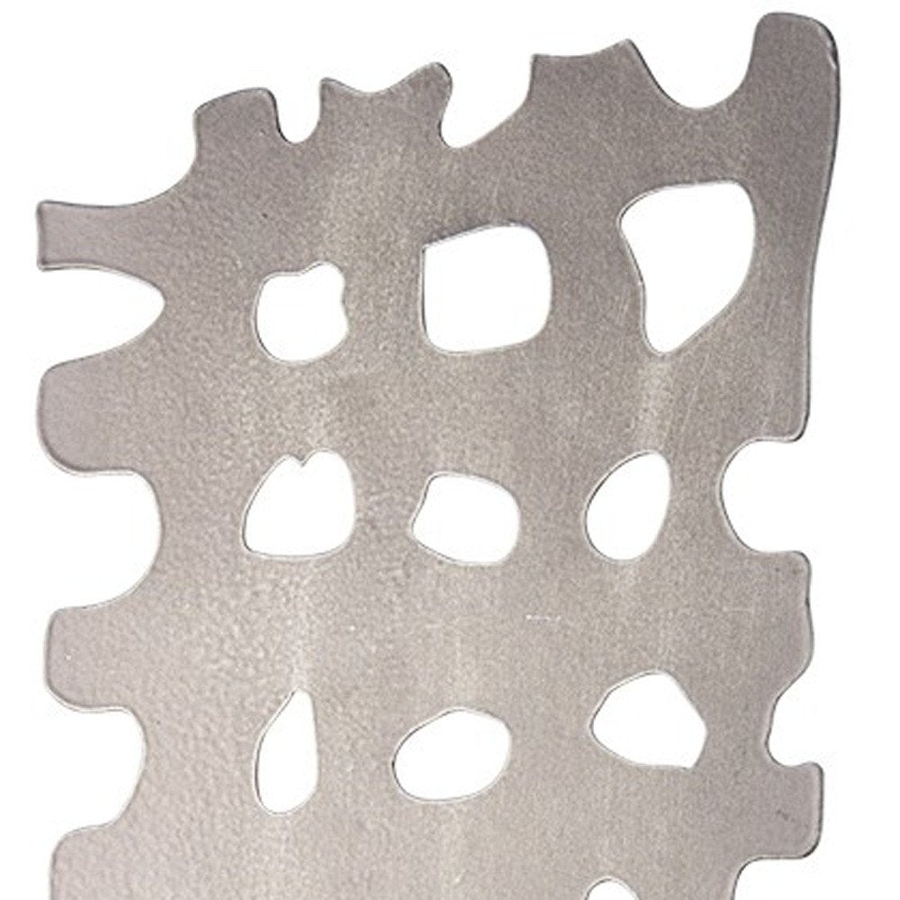 21" Gray Metal Tabletop Sculpture