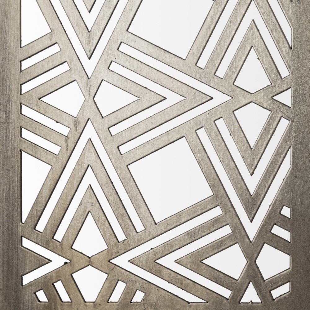 Set of Three Gold Metal Modern Abstract