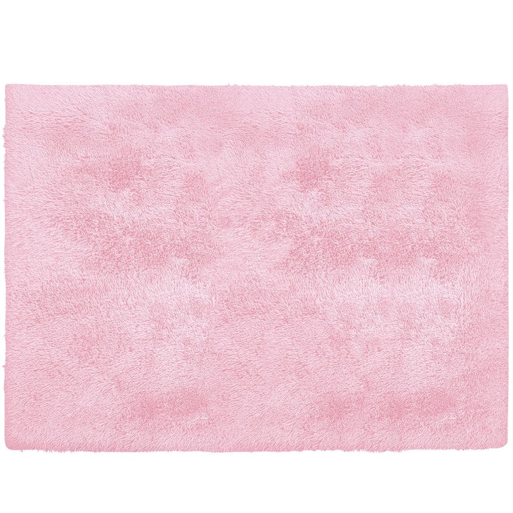 4' X 5' Pink Shag Power Loom Area Rug