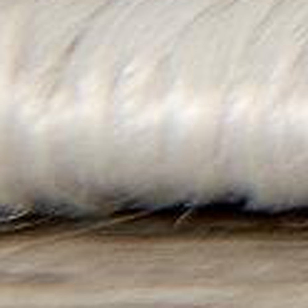 4' X 6' Gray and Ivory Abstract Power Loom Area Rug