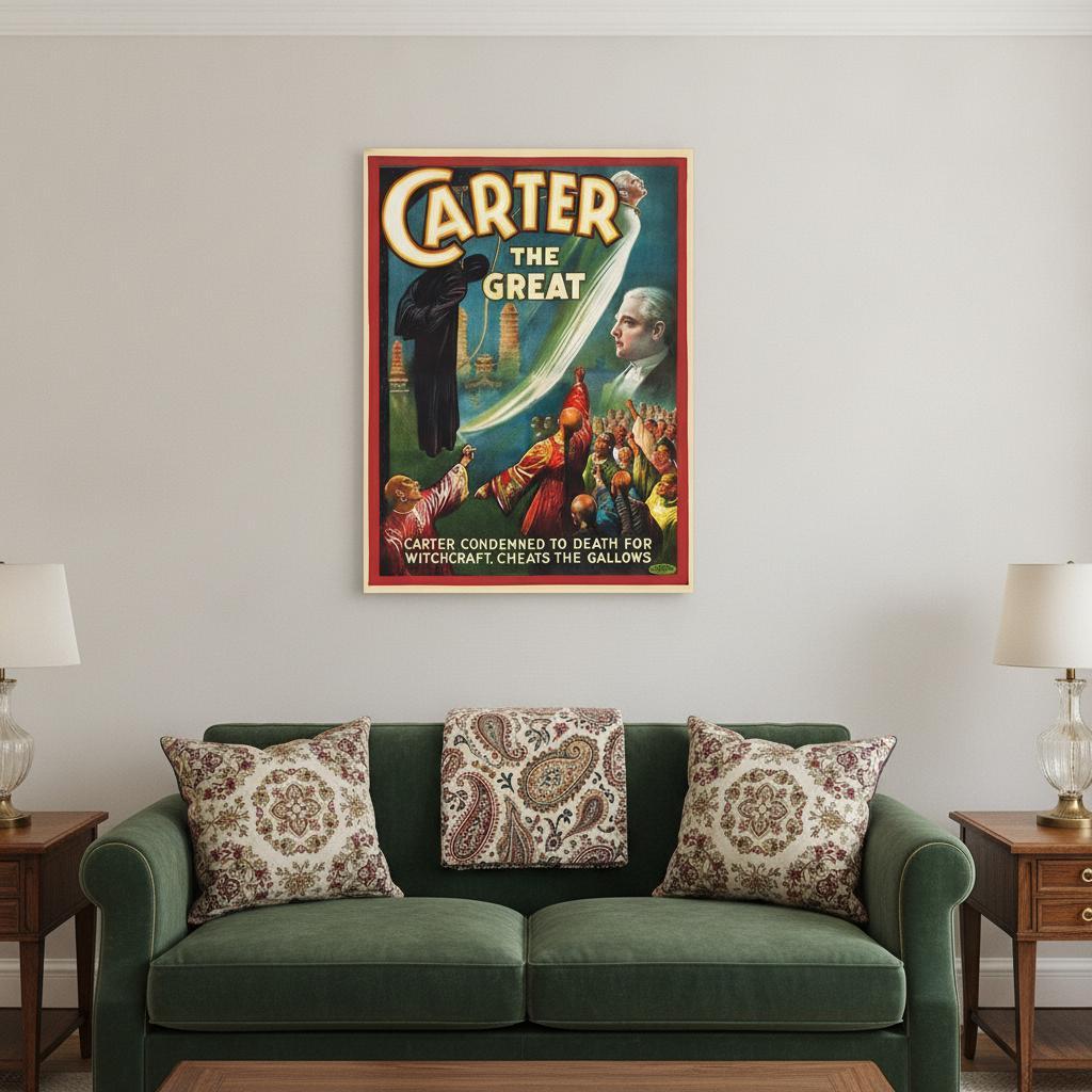 Vintage 1926 Carter Witchcraft Magic Unframed Print Wall Art